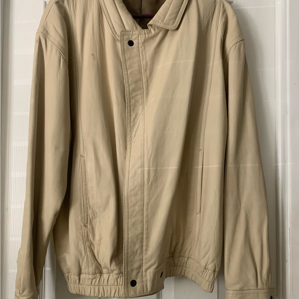 Classic Beige Men's Puffer Jacket